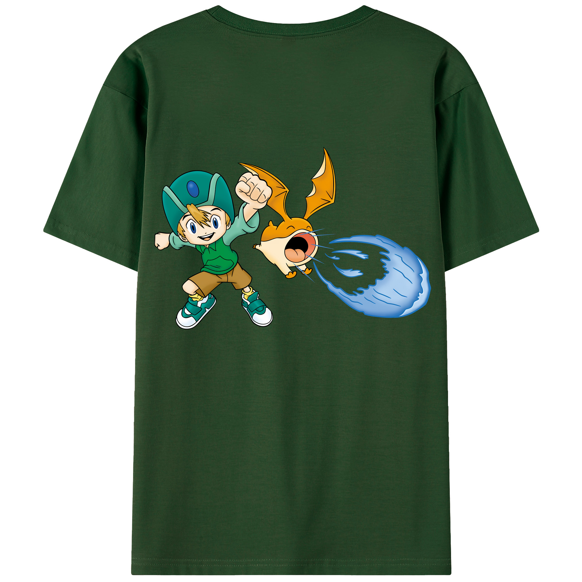 （画像用） Digimon デジタルモンスター/デジモン 綿100％半袖Tシャツ（背面プリント）